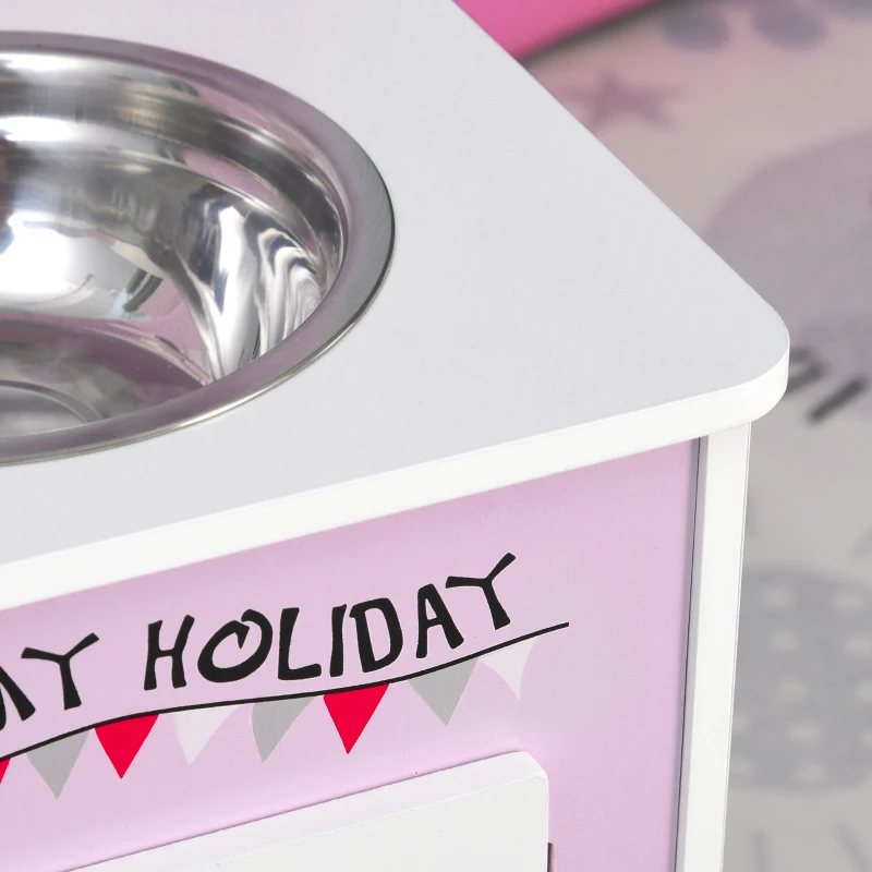 HOMCOM Bucatarie Jucarie pentru Copii 3+ ani 5 Accesorii Sunete Realiste Dulapior