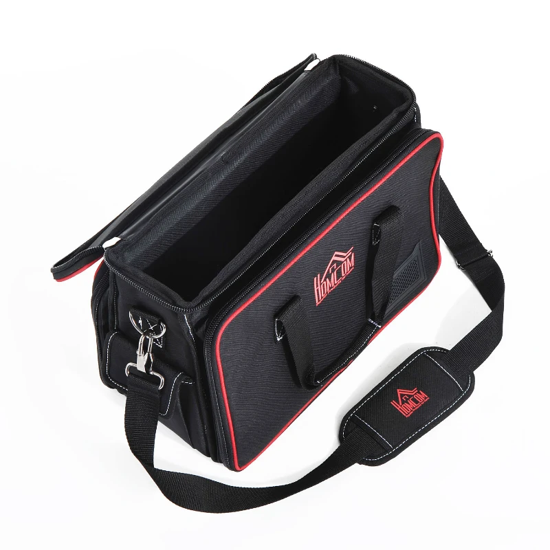 HOMCOM Werkzeugtasche Werkzeugkoffer Wergzeug Tasche mit Schultergurt
