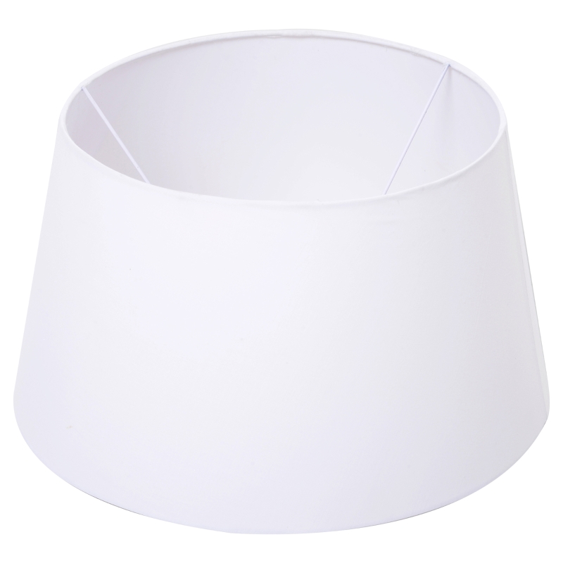 HOMCOM Natural Wooden Tripod Floor Lamp Light E27 with Base and Fabric Shade, Storage Shelf, Foot Switch, 156cm, for Bedroom Living Room, White