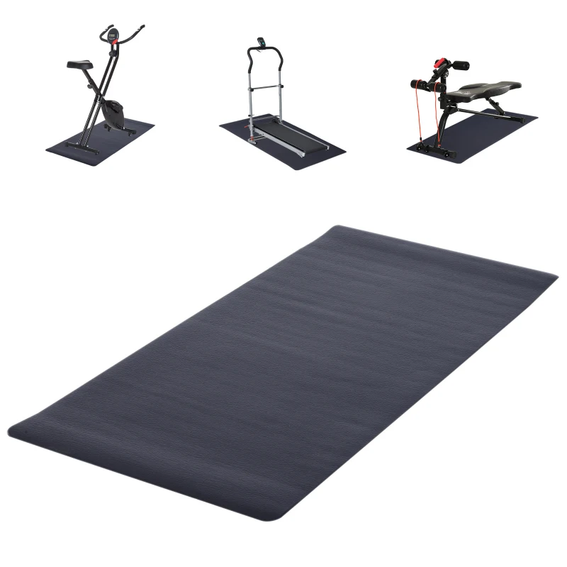 HOMCOM Treadmill Mat, Gym Exercise Fitness Workout Tranining Bike Protect Floor
