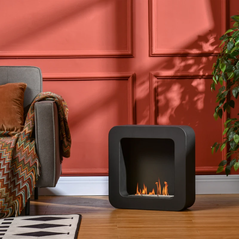 HOMCOM Ethanolkamin Brenndauer 2,5 Stunden 48 x 18 x 48 cm
