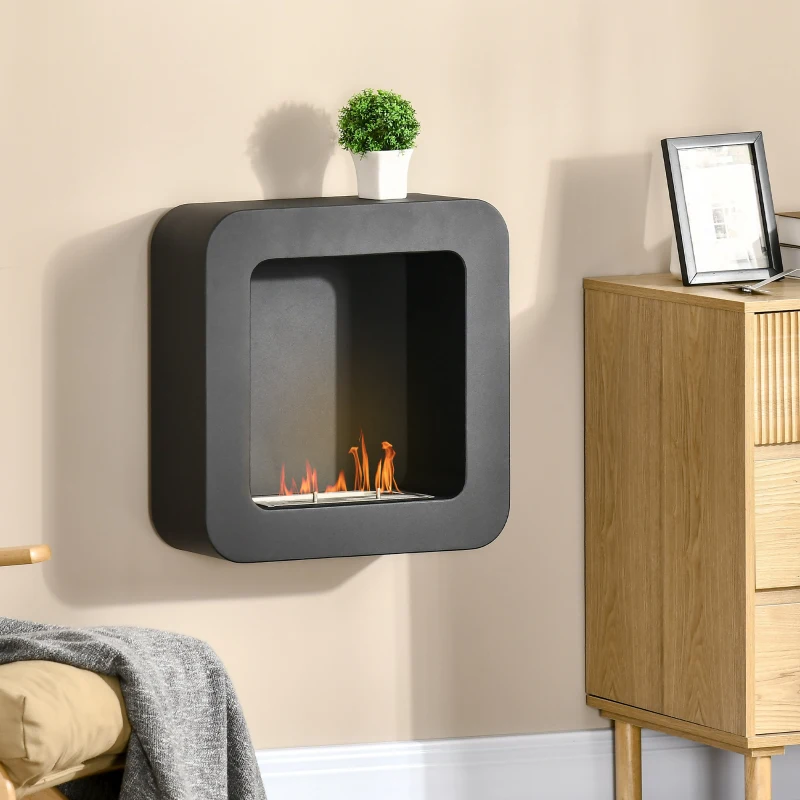 HOMCOM Ethanolkamin Brenndauer 2,5 Stunden 48 x 18 x 48 cm