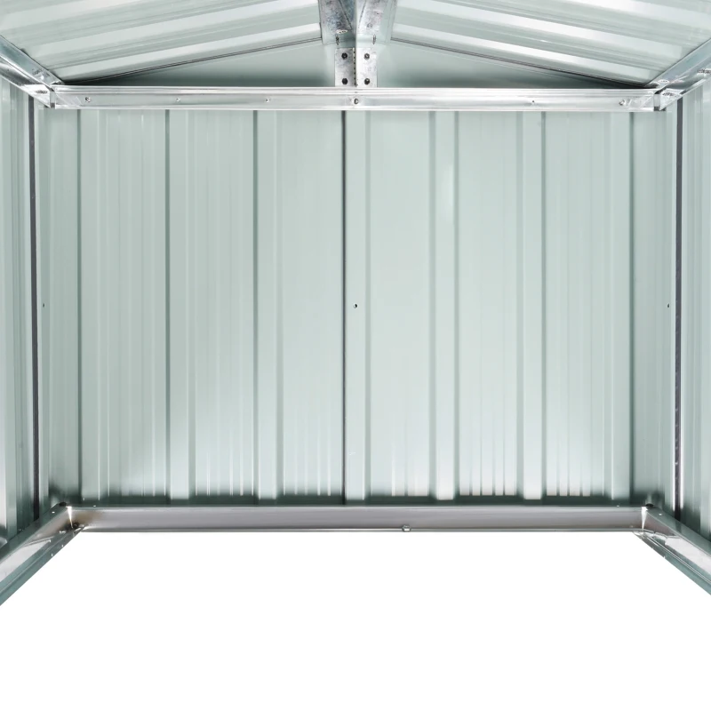 Outsunny Garage per Robot Tagliaerba da Giardino, Casetta in Acciaio Galvanizzato da Esterni, Nero, 88x87x60cm