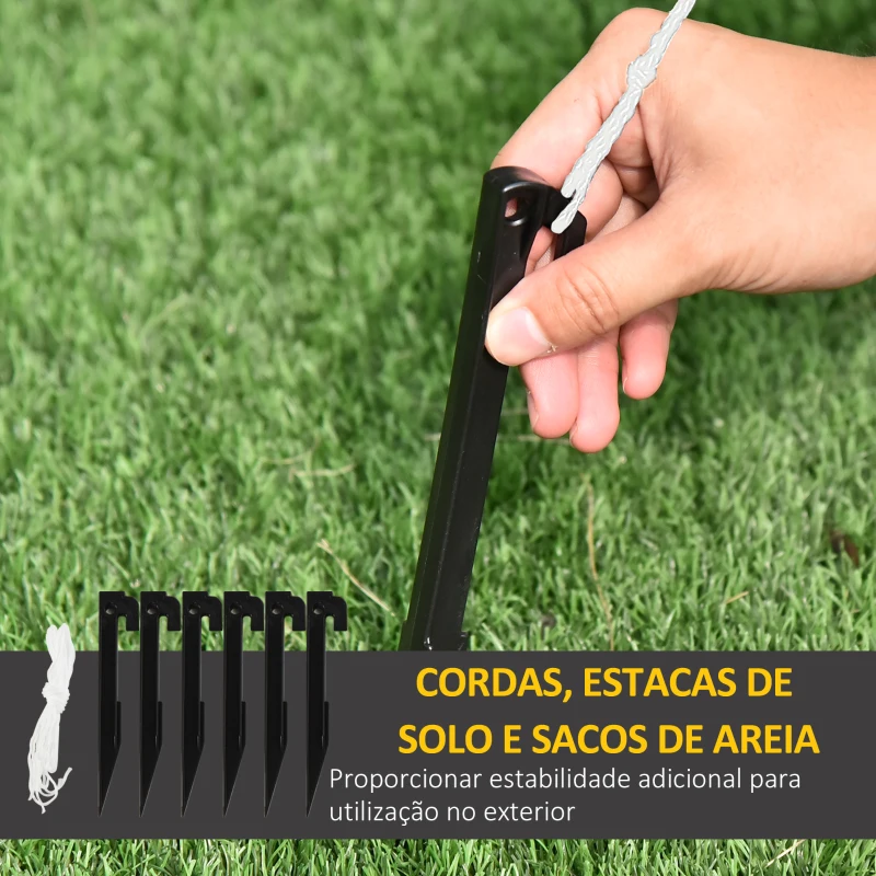 Outsunny Árvore de Natal Insuflável 190cm com Luzes LED Impermeável IP44 e Inflador Decoração de Natal 210x92x190cm Multicolorido