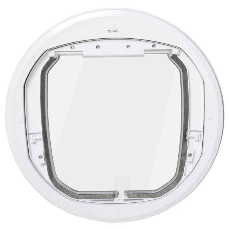 PawHut usa batanta pentru pisici, 4 moduri de acces, Φ44x4cm