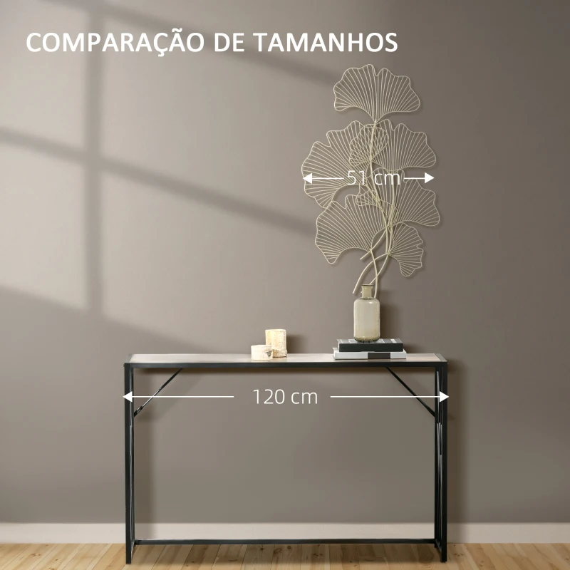HOMCOM Decoração de Parede de Metal Folhas de Ginkgo 3D Arte de Parede Suspensa  51x94,5cm Dourado
