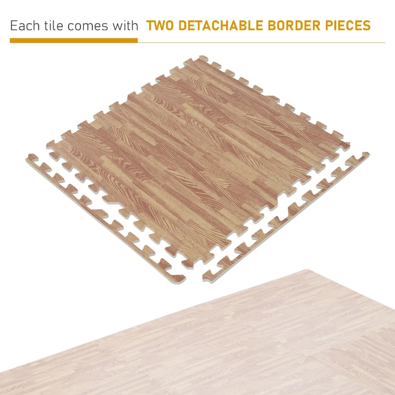 HOMCOM covor puzzle, spuma EVA, 16 piese, 60x60cm