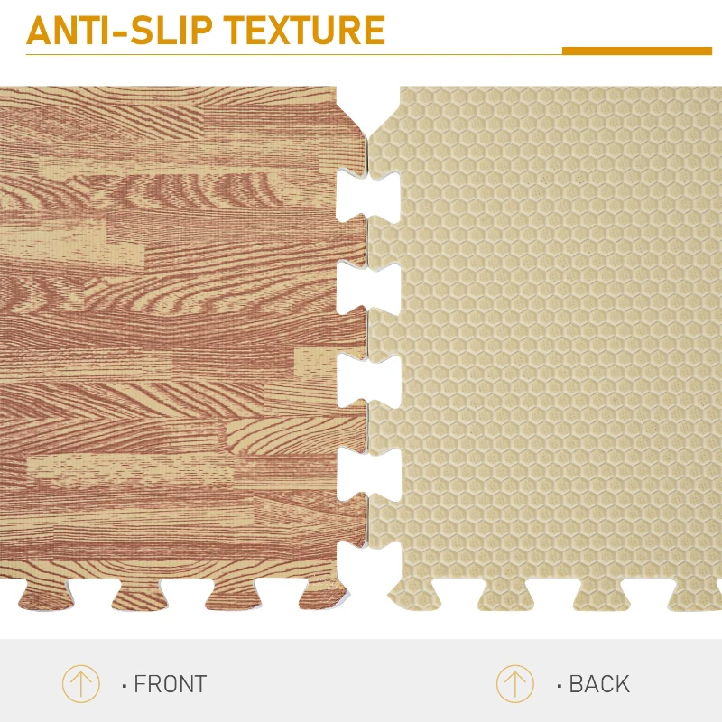 HOMCOM covor puzzle, spuma EVA, 16 piese, 60x60cm