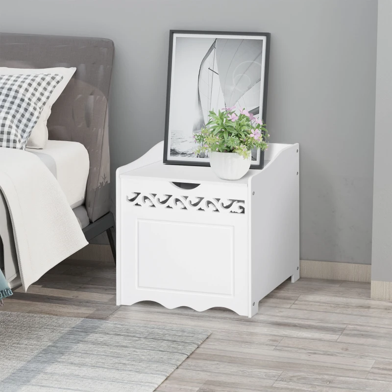 HOMCOM dulap din MDF, 55x34x58 cm, alb