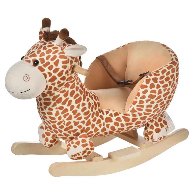 HOMCOM Schaukelspielzeug Schaukelgiraffe Schaukeltier Giraffe