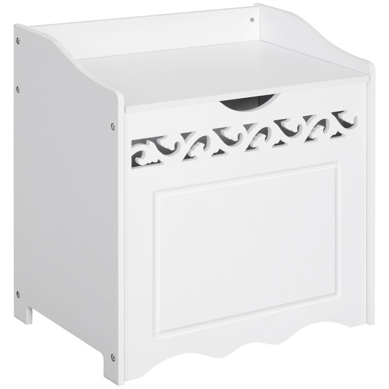HomCom mobilier pentru lenjerii, 55x34x58 cm, alb