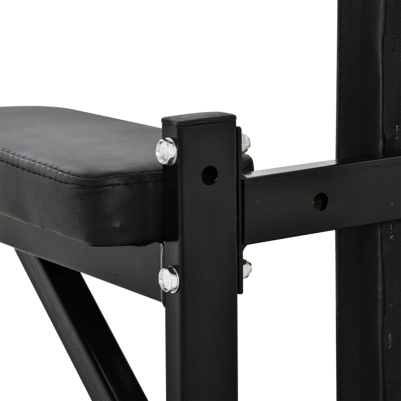 HOMCOM Wall Mounted Dip Station Knee Leg Raise Chin Up Pull Up Rack Home Gym Fitness Exercise Workout Bars New