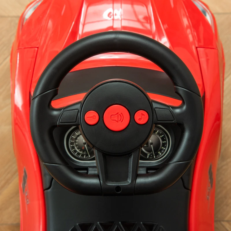 HOMCOM Ride on Car Baby Toddler Walker Foot to Floor Sliding Car Slider Red