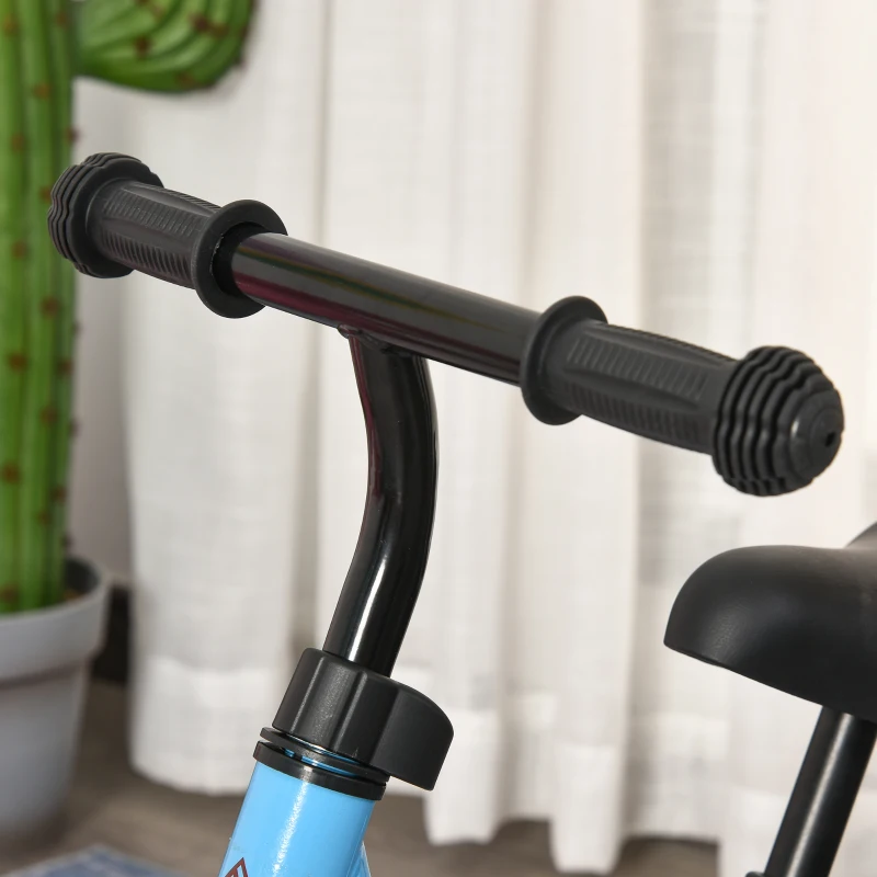 HOMCOM Toddler Balance Bike No Pedal Bicycle for 3-6 years old 10-Inch Wheels Kids Beginner Rider Training without Footrest Blue