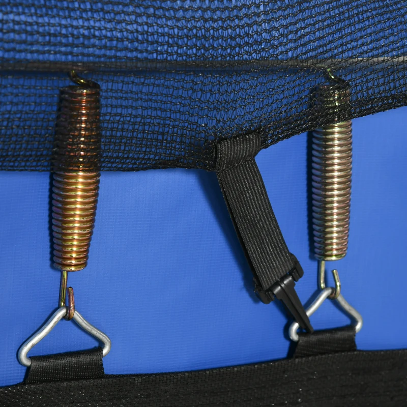 HOMCOM Trampolino Elastico 210cm per Bambini e Adulti con Rete e Imbottiture Blu