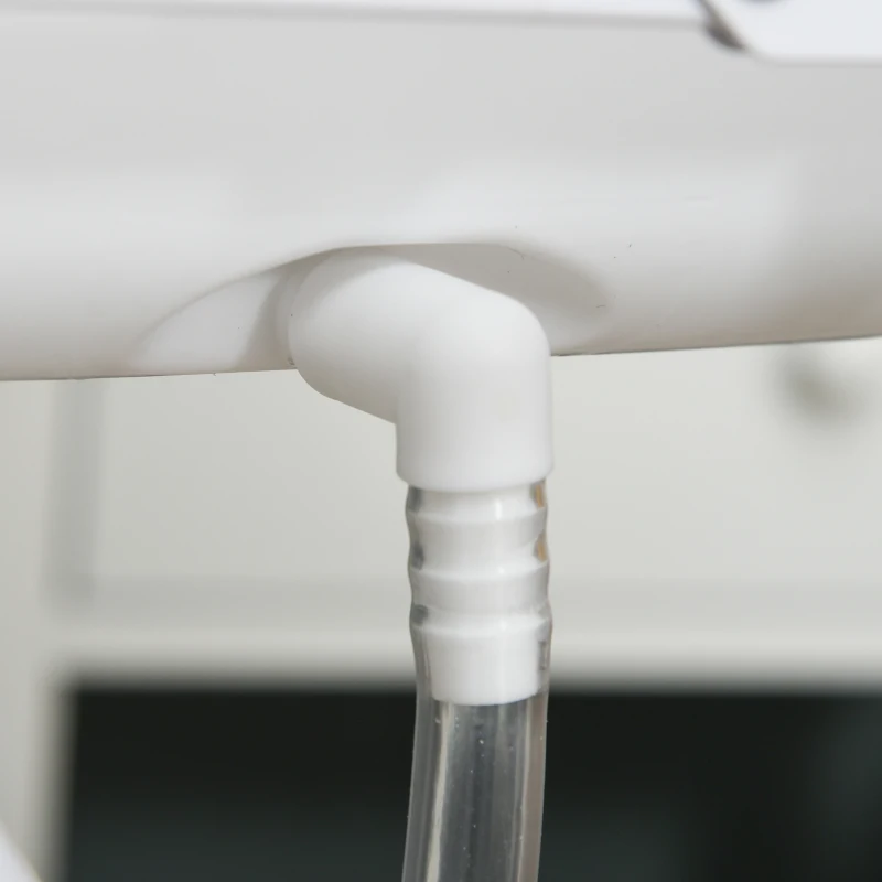 HOMCOM Baby Changing Table 2-IN-1 Diaper Bathing Station Multi-function Nursery Organizer Large Storage Racks for Newborn Infant, White