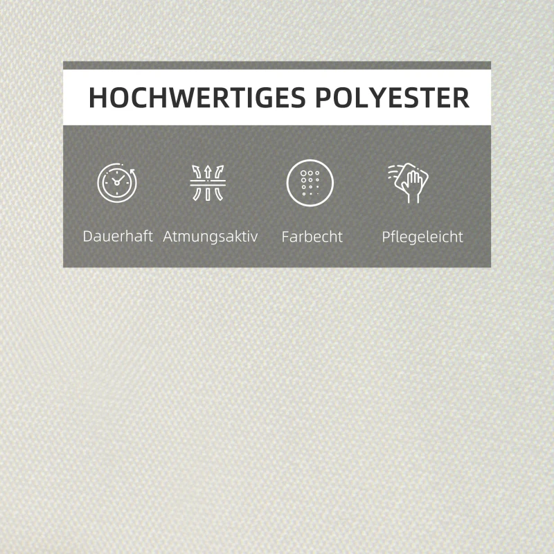 Outsunny Ligbed met hoofdkussen loungebed ligbank katoenvezel polyester