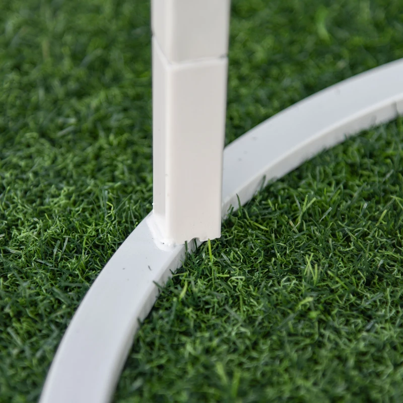 Stolik pomocniczy zestaw 2 szt. stolik kanapowy kawowy do salonu metalowy biały Outsunny