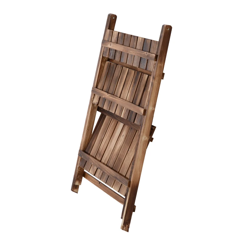 Outsunny STOJAK NA KWIATY REGAŁ KWIETNIK DREWNIANY 60 x 37 x 93cm