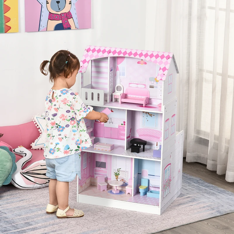 HOMCOM Kindermotor elektrische kindermotorfiets vanaf 3 jaar elektrisch voertuig PP blauw