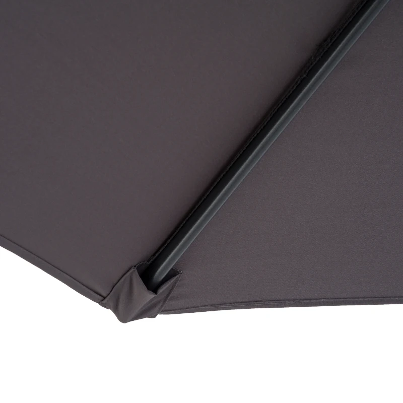 Parasol ogrodowy z ręczną korbą 3 m szary Outsunny