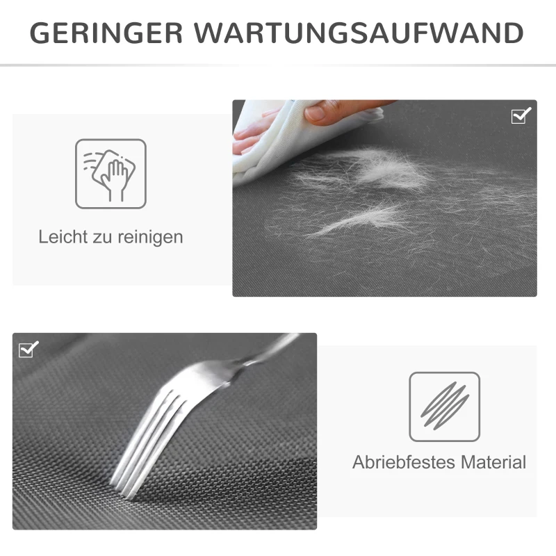 PawHut legowisko dla psa na zewnątrz, podwyższone legowisko dla psa, legowisko dla zwierząt domowych, zewnętrzne, czarne