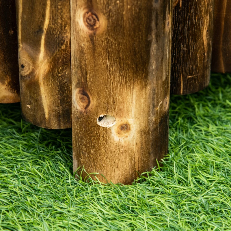 Outsunny Verhoogd bed kruidenbed plantenbak plantenhuis bloembed bloembak vurenhout