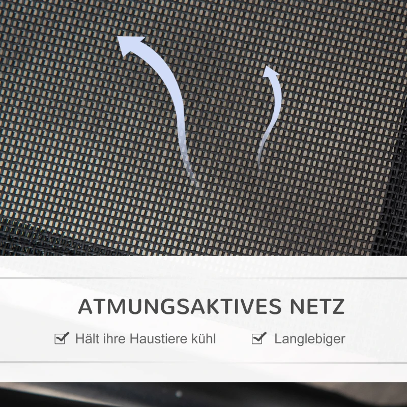 PawHut legowisko dla psa na zewnątrz, podwyższone legowisko dla psa, legowisko dla zwierząt domowych, zewnętrzne, czarne