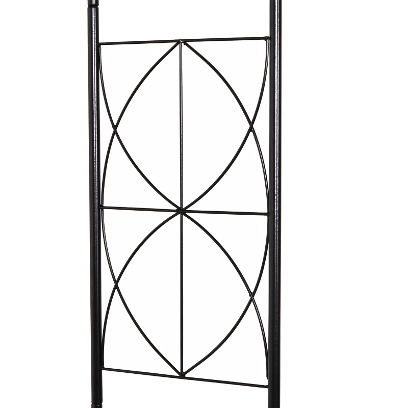Pergola łukowa kratka brama ogród odporna na warunki atmosferyczne wys. 230 cm metal