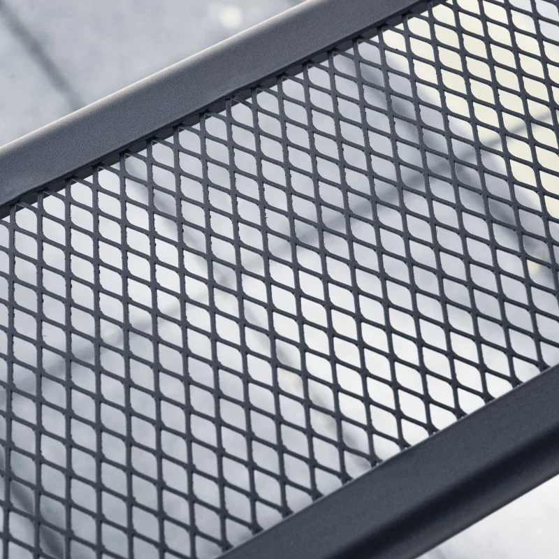 Outsunny altana grillowa namiot ogrodowy pawilon grillowy podwójny dach 2,55 m kolor szary