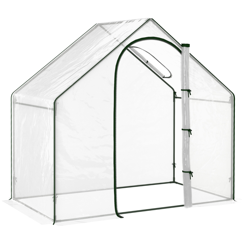 Folia cieplarnia ogrodowa 1,8 x 1,05 x 1,5m stalowe okno Outsunny