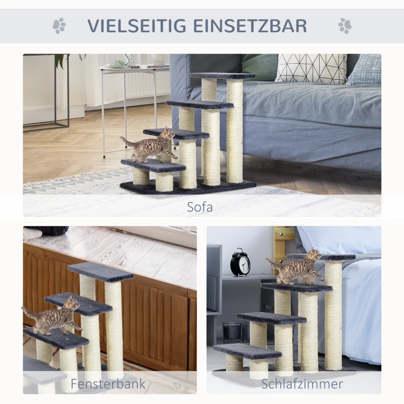 PawHut® dierentrap kattentrap hondentrap trap voor katten en honden grijs