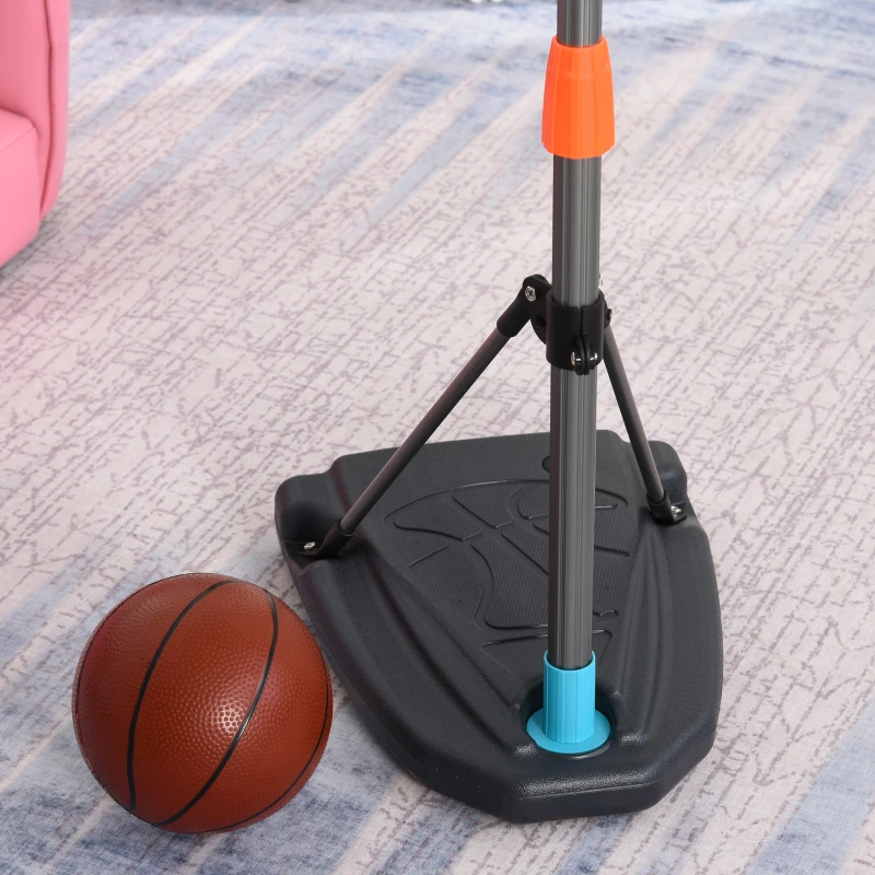 HOMCOM Kinderbasketbalstandaard basketbalring 126-158 cm instelbaar met staander
