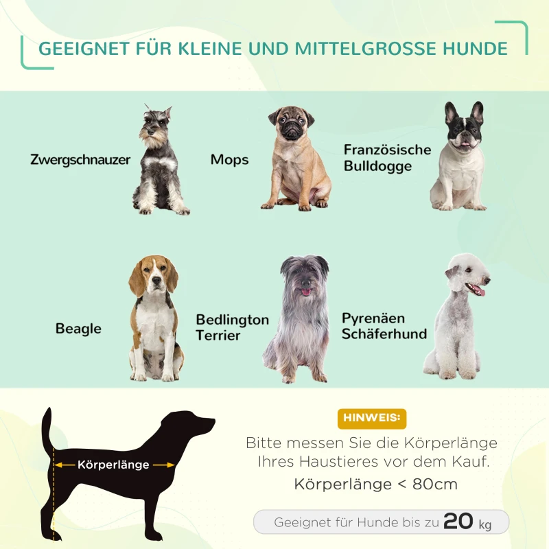 PawHut Hondenbed met dak hondenbed verhoogd hondenbed ademend taft-stof