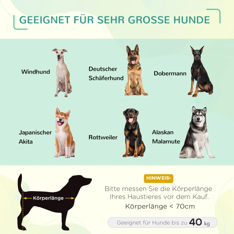 PawHut Huisdierenbed met luifel verhoogd hondenbed hondenligbed ademend taft-stof