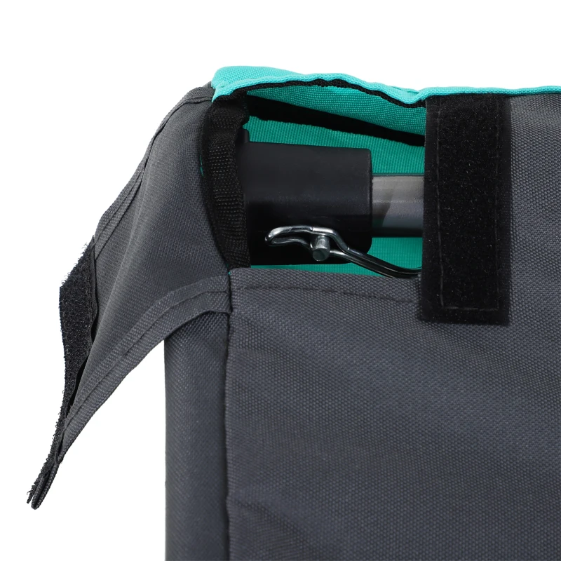 PawHut huisdier fietsaanhanger weersbescherming hondenkar oxford-stof blauw / groen