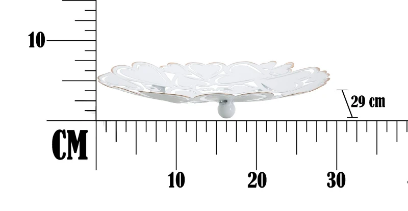 Svuotatasche White Heart cm Ø 29X4 Min 2