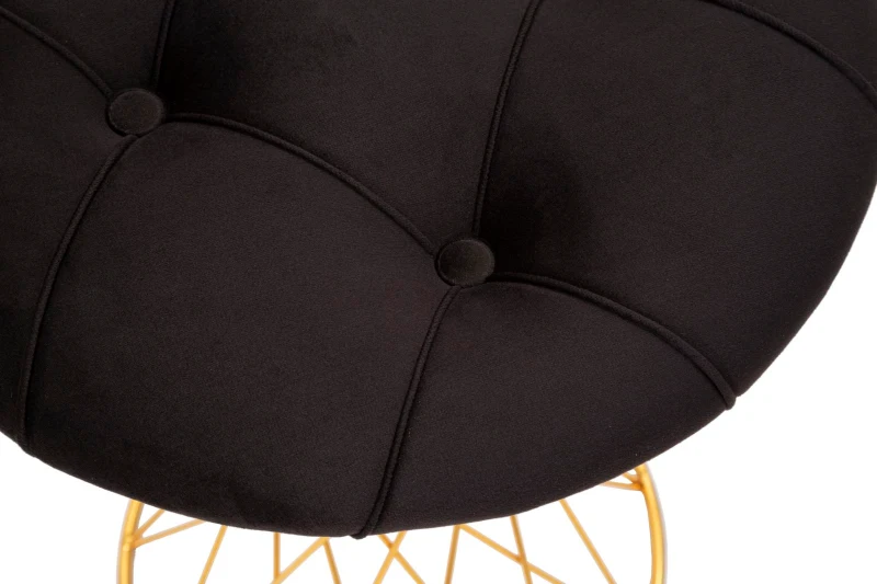 Pouf Tower Nero cm Ø 41X50