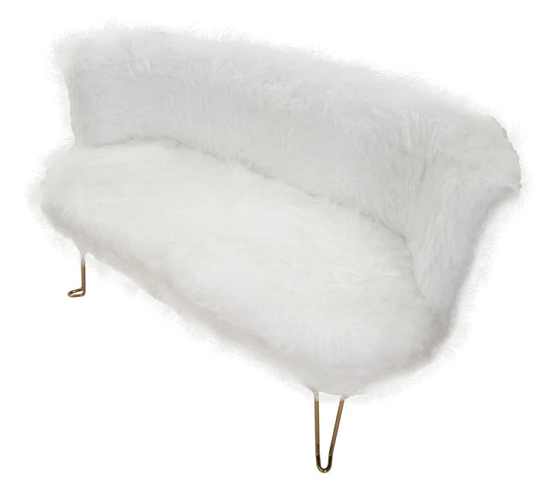 Divanetto Hacil Bianco cm 134X54X77