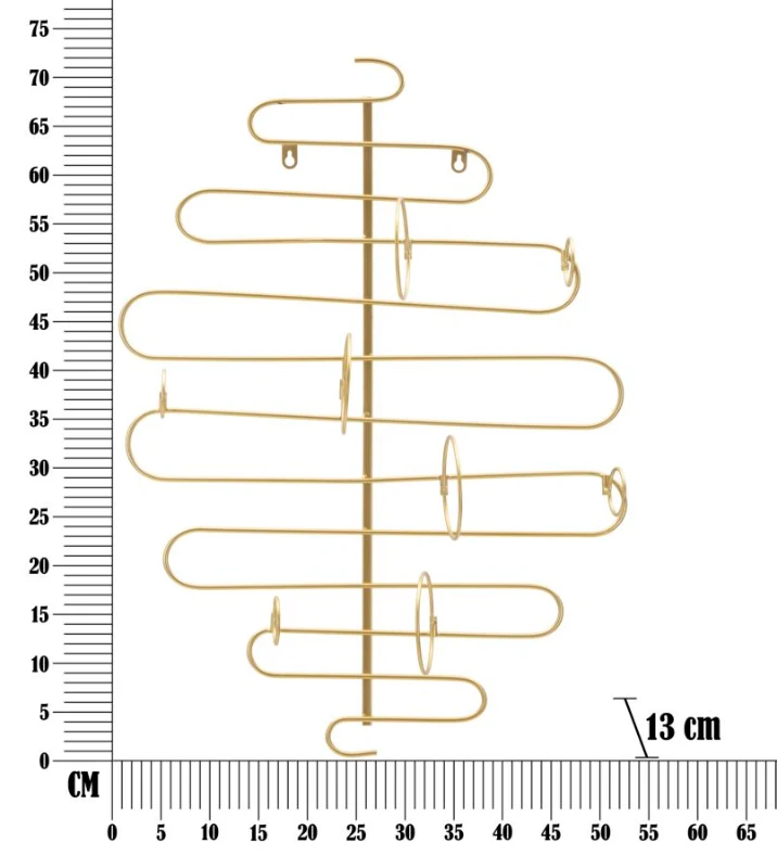 Portabottiglie Da Muro Alid cm 53X13X72
