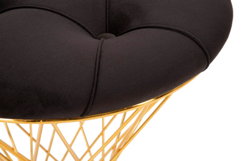 Pouf Tower Nero cm Ø 41X50