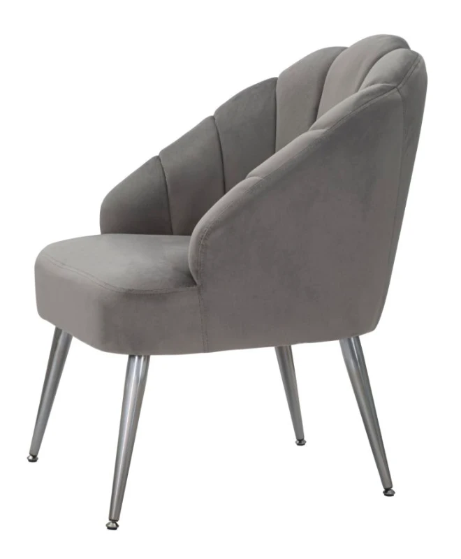 Poltrona Shell Grigia cm 65X69X84