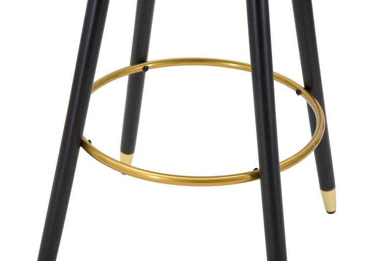 Sgabello Bar Prague Nero cm 55X56X104