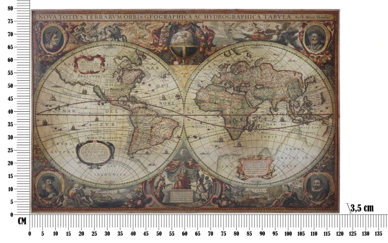 Pannello Da Muro World cm cm 80X3,5X120,5