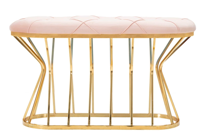 Panca Zig Rosa cm 91X38X52