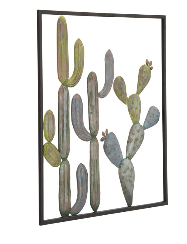 Pannello In Ferro Cactus-Frame -C- cm 50X1,3X50