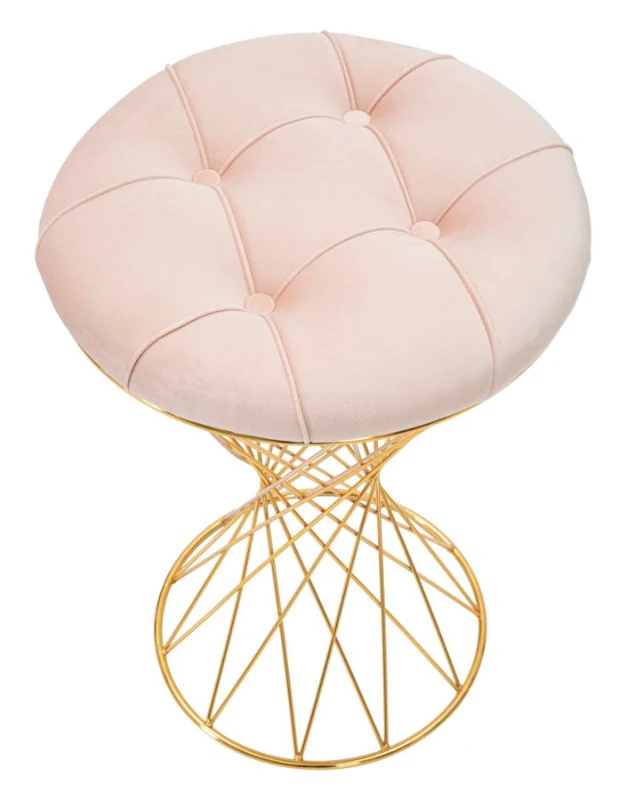 Pouf Tower Rosa cm Ø 41X50