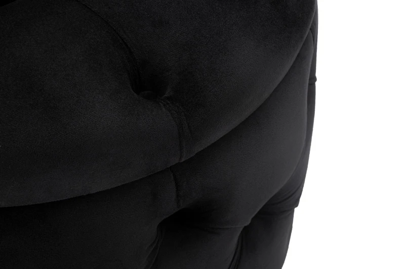 Pouf Contenitore Rich Nero cm Ø 55X42
