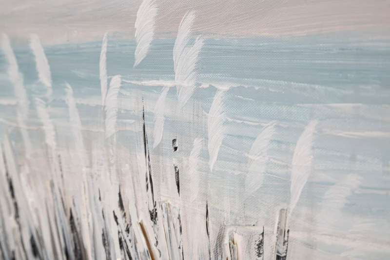 Dipinto Su Tela Pontile cm 120X3,8X80