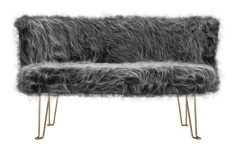 Divanetto Hacil Grigio cm 134X54X77